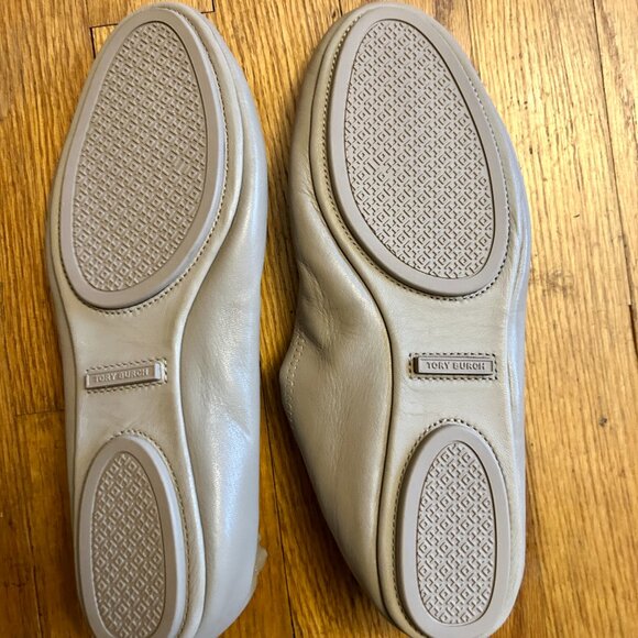 Tory Burch Travel Minnie Ballet Flat 9 French Grey - Picture 11 of 13